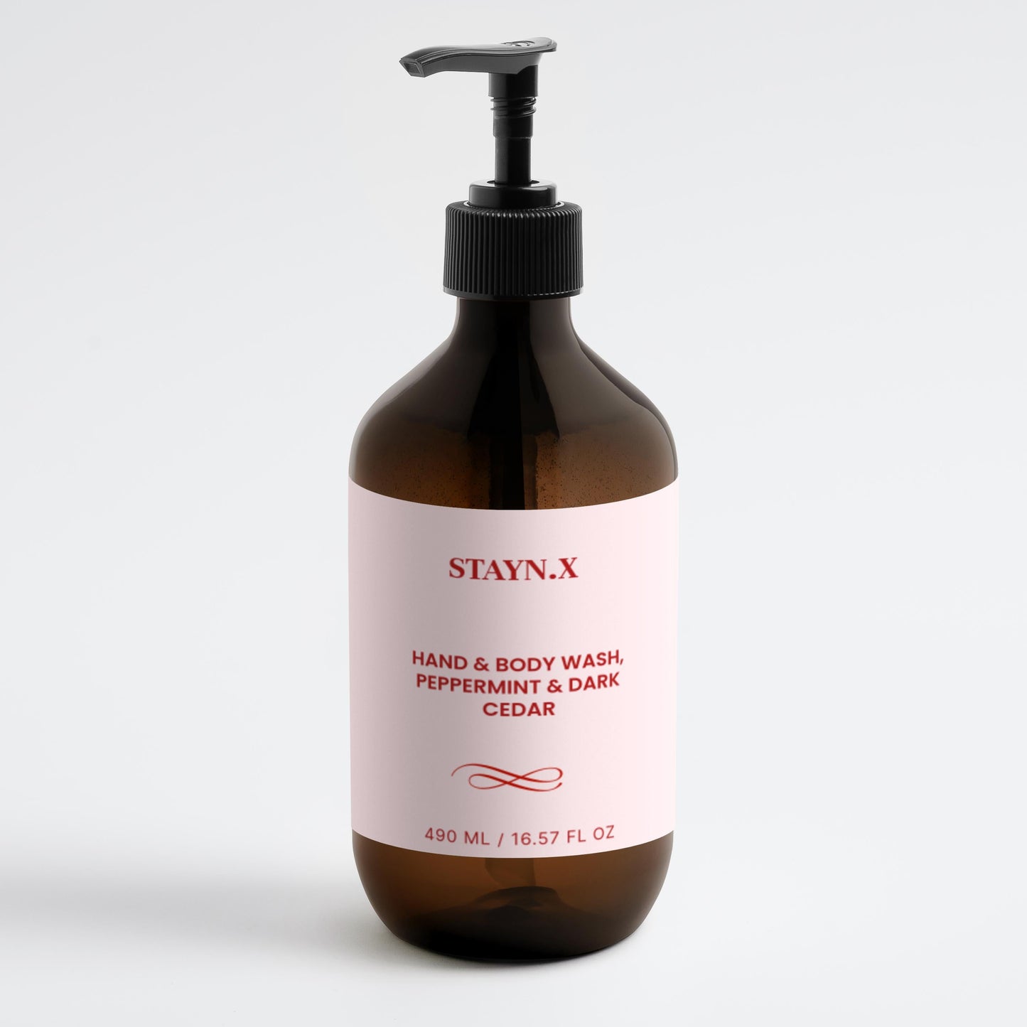 Hand & Body Wash, Peppermint & Dark Cedar