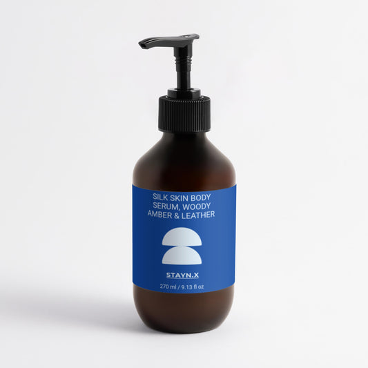 Silk Skin Body Serum, Woody Amber & Leather